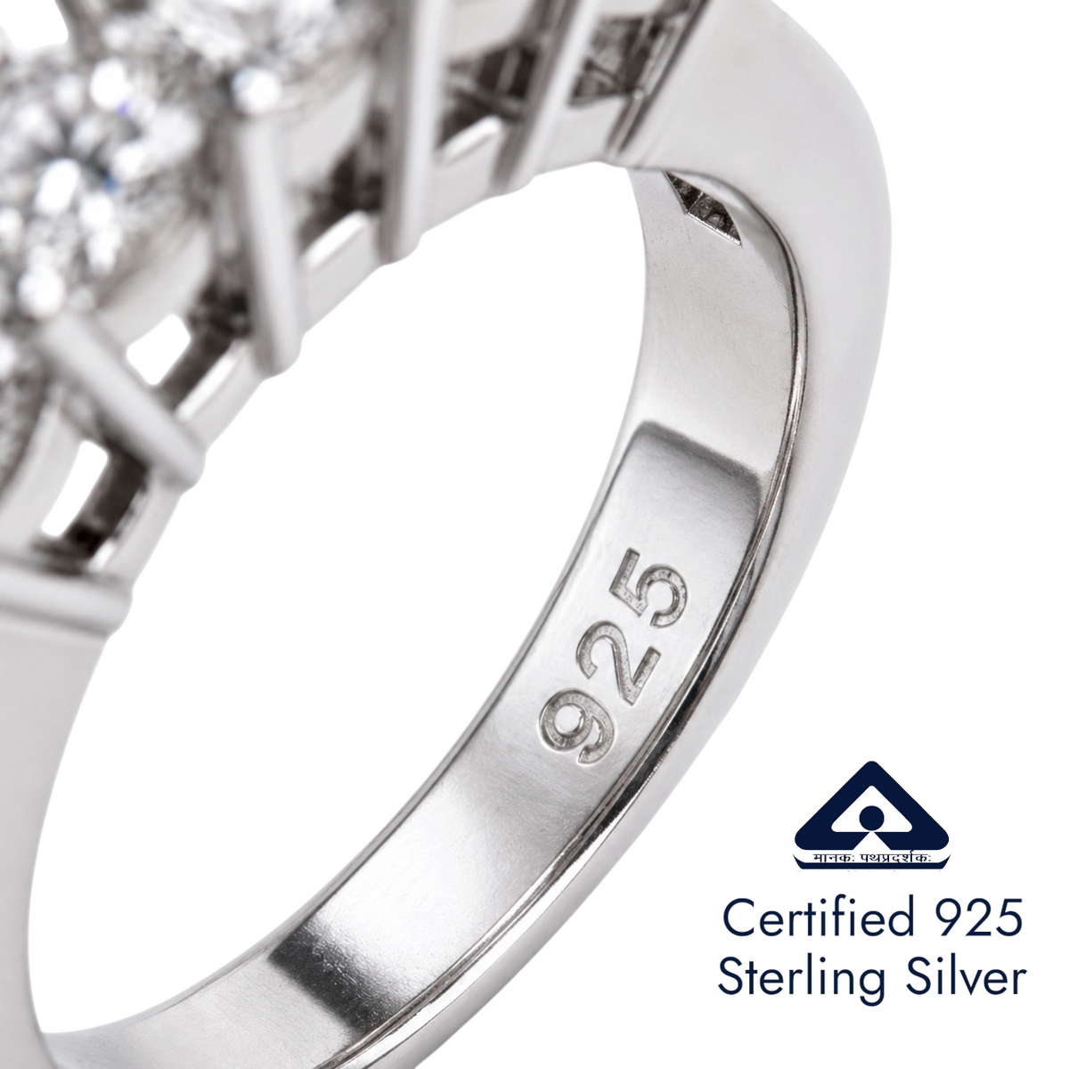 Glitz Crownstone Solitaire Ring