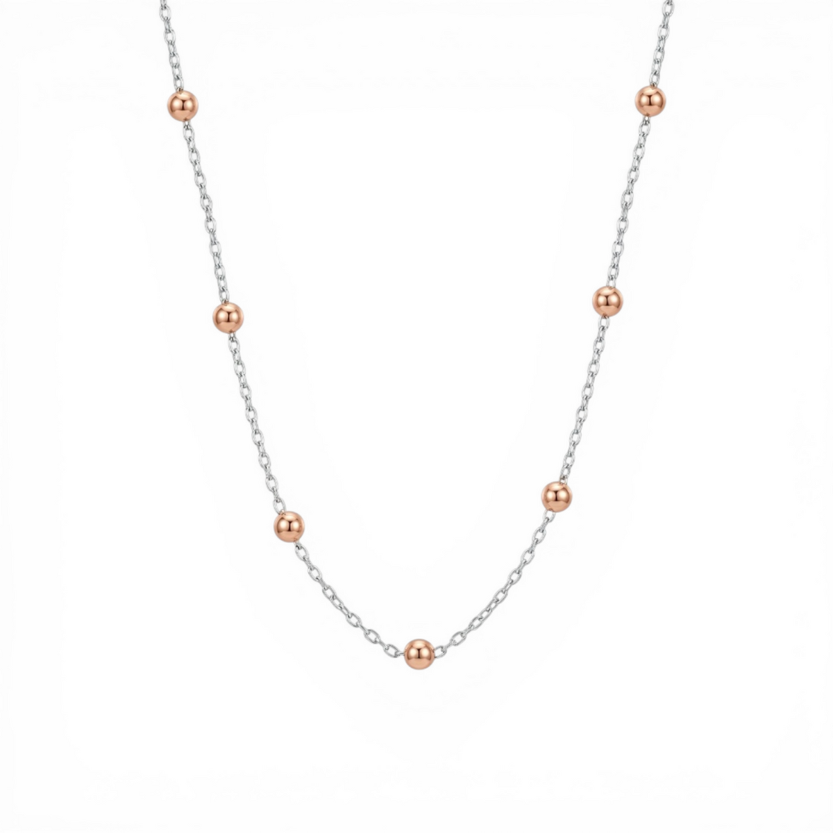 Rosé Orbit Bead Chain