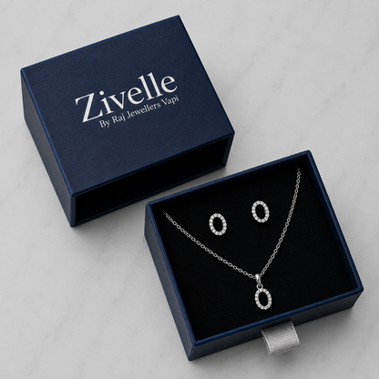 Celeste Oval Jewellery Set