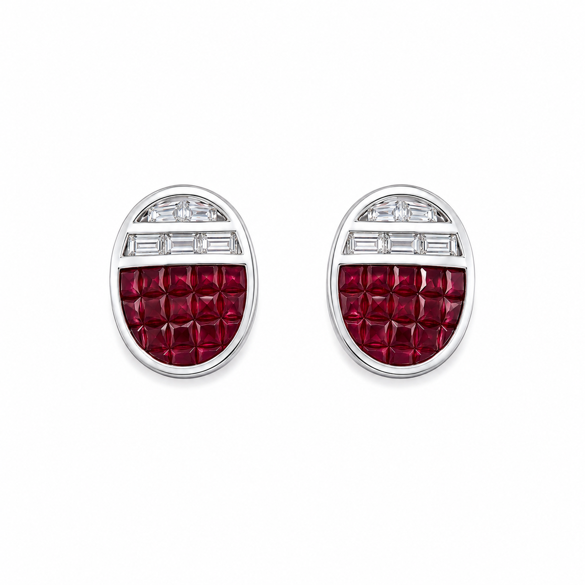 Sapphire Arc Earrings