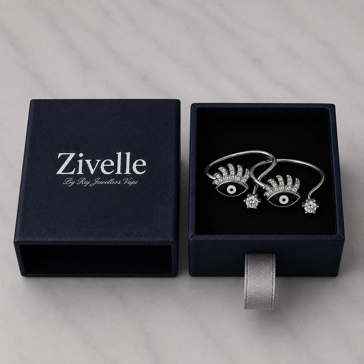 Evil Eye Crown Toe Ring